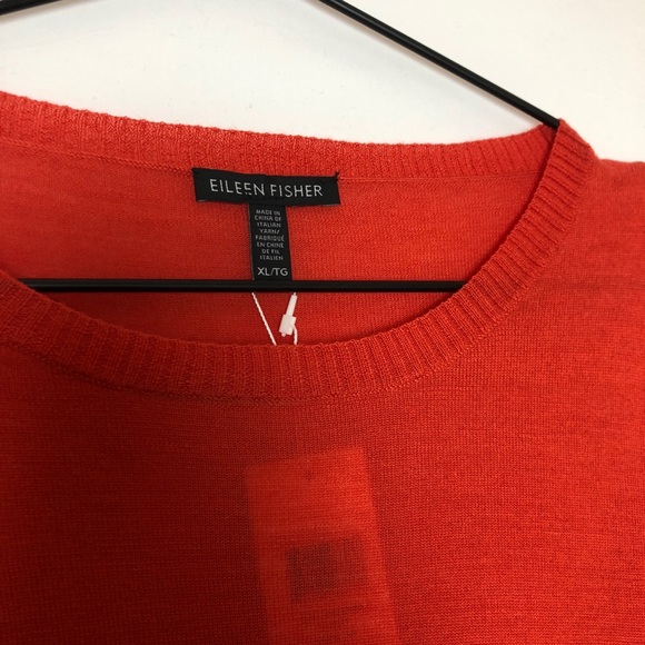 NWT Eileen Fisher Merino Scoop Neck Sweater XL - Picture 2 of 7